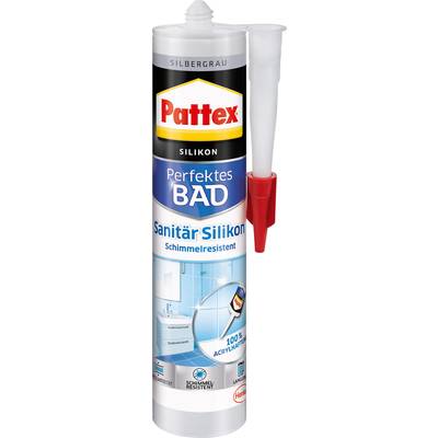 Pattex Perfektes Bad Silikon Herstellerfarbe Silber-Grau PFDBS 300 ml