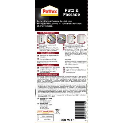 Pattex Putz & Fassade Acryl Herstellerfarbe Altweiß PFFAA 300 ml