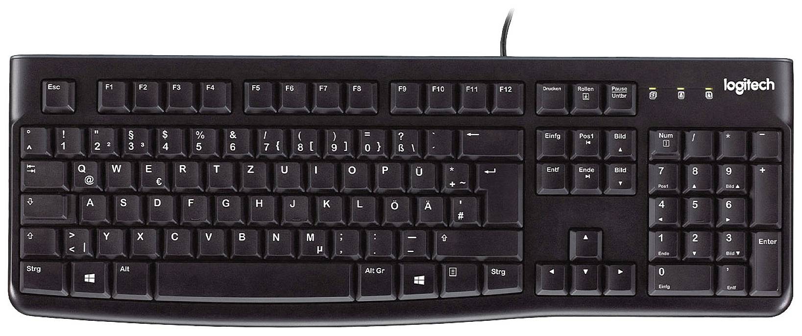 LOGITECH Keyboard K120 black (DE)