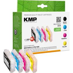 Image of KMP Tinte ersetzt Brother LC-970 Kompatibel Kombi-Pack Schwarz, Cyan, Magenta, Gelb B13V 1060,0050