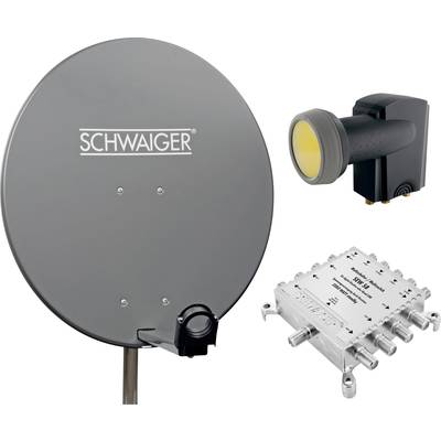 Schwaiger SPI9961SET5 SAT-Anlage ohne Receiver Teilnehmer-Anzahl: 8 80 cm