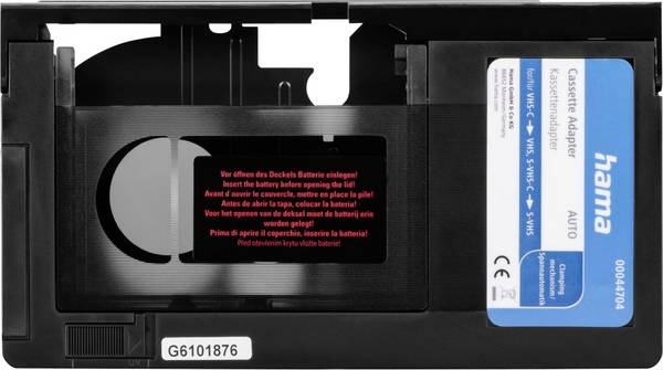 Hama Hama - Videokassetten-Adapter (VHS-C auf VHS) 44704 VHS-C Kassetten Adapter