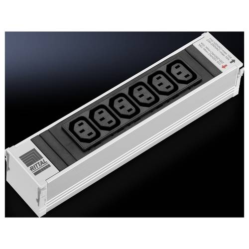 Thumbnail - Rittal 7856.080 19 Zoll Netzwerkschrank-Steckdosenleiste Kaltgeräte-Steckdose C13 10A Mehrfarbig