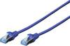 Digitus DK-1531-010/B RJ45 Patchkabel CAT 5e SF/UTP 1.00 m Blau 1 St.