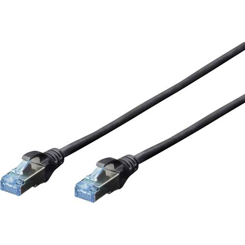 Digitus DK-1531-030/BL RJ45 Netzwerkkabel, Patchkabel CAT 5e SF/UTP 3.00 m Schwarz 1 St.