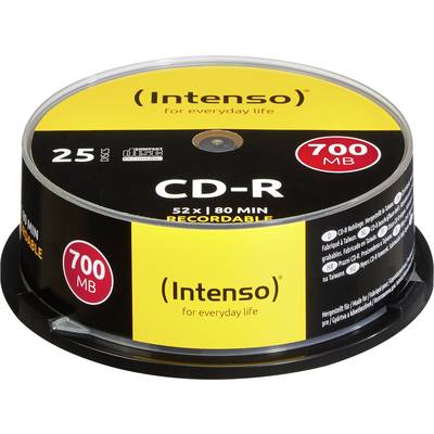 Intenso 1001124 CD-R 80 Rohling 700 MB 25 St. Spindel 