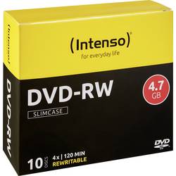 Image of Intenso 4201632 DVD-RW Rohling 4.7 GB 10 St. Slimcase Wiederbeschreibbar