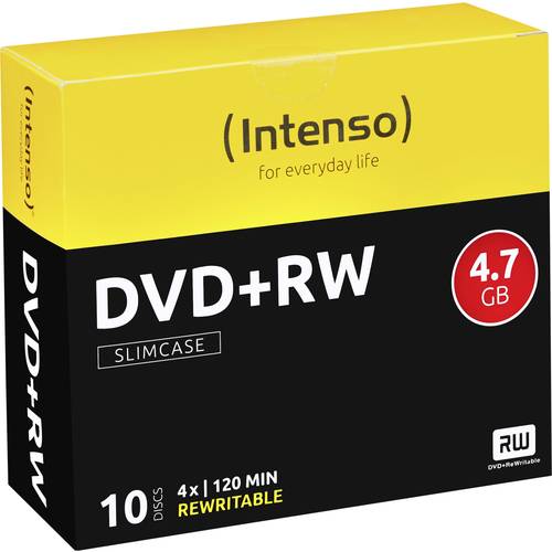 Thumbnail - Intenso 4211632 DVD+RW Rohling 4.7 GB 10 St. Slimcase Wiederbeschreibbar