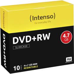 Image of Intenso 4211632 DVD+RW Rohling 4.7 GB 10 St. Slimcase Wiederbeschreibbar