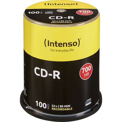 Intenso 1001126 CD-R 80 Rohling 700 MB 100 St. Spindel 