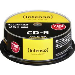 Image of Intenso 1801124 CD-R 80 Rohling 700 MB 25 St. Spindel Bedruckbar