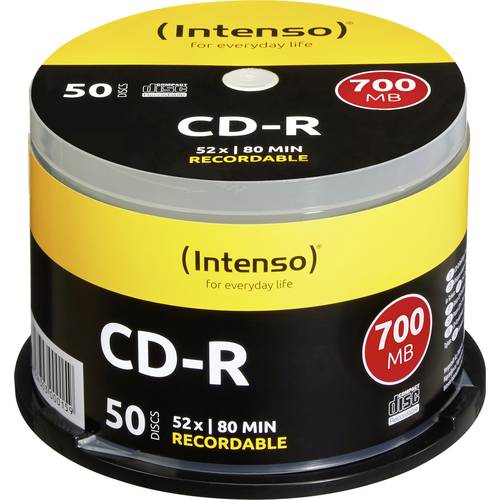Thumbnail - Intenso 1001125 CD-R 80 Rohling 700 MB 50 St. Spindel