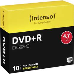 Image of Intenso 4111652 DVD+R Rohling 4.7 GB 10 St. Slimcase