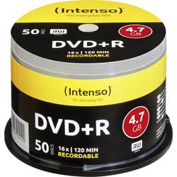 DVD+R 4.7 GB Intenso 4111155, 50 ks, vreteno