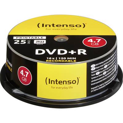 Intenso 4811154 DVD+R Rohling 4.7 GB 25 St. Spindel Bedruckbar