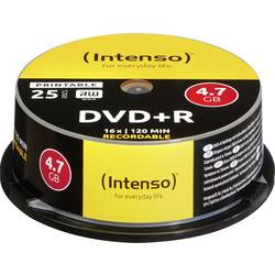 Image of Intenso 4811154 DVD+R Rohling 4.7 GB 25 St. Spindel Bedruckbar