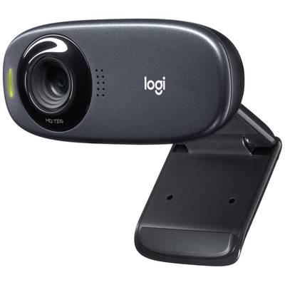 Logitech C310 HD-Webcam 1280 x 720 Pixel Standfuß, Klemm-Halterung 