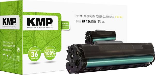 KMP Toner ersetzt Canon, HP 12A Kompatibel Schwarz 2000 Seiten H-T14 1114,0000