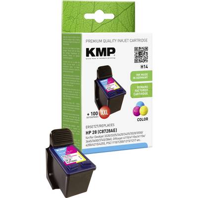 KMP Druckerpatrone ersetzt HP 28, C8728AE Kompatibel  Cyan, Magenta, Gelb H14 0997,4280