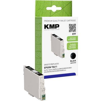 KMP Druckerpatrone ersetzt Epson T0611 Kompatibel  Schwarz E97 1603,0001