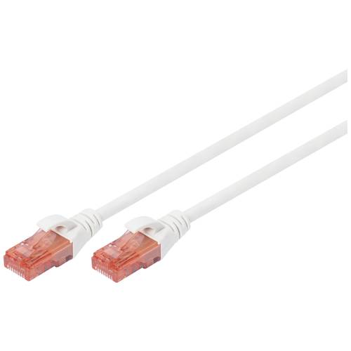 Digitus DK-1617-020/WH RJ45 Netzwerkkabel, Patchkabel CAT 6 U/UTP 2.00 m Weiß Halogenfrei 1 St.