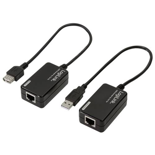 Thumbnail - LogiLink UA0021D USB-A (USB 1.1) Extender (Verlängerung) über Netzwerkkabel RJ45 60 m