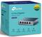 '5-Port Gigabit Desktop Switch' von TP-Link im Karton. Modell TL-SG105, geeignet für Business-Lösungen. Merkmale: Plug&Play, Metallgehäuse, Energiesparend, Datenpriorisierung, Netzwerkoptimierung.