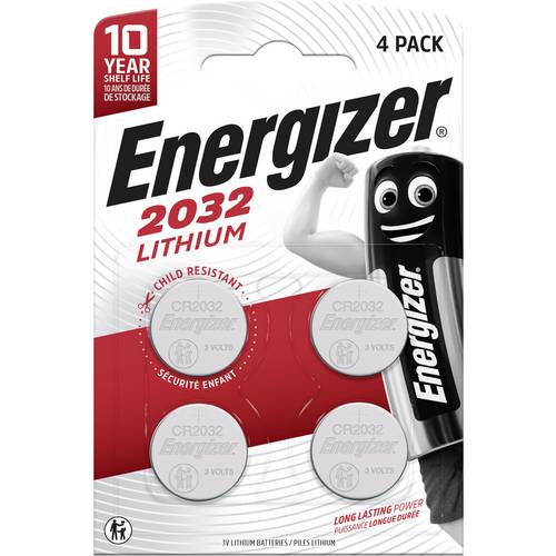 Energizer Knopfzelle CR 2032 3 V 4 St. 240 mAh Lithium CR2032