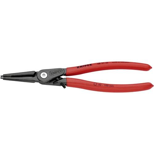 Knipex 48 31 J3 Seegeringzange Passend für (Seegeringzangen) Innenringe 40-100 mm Spitzenform (Details) gerade