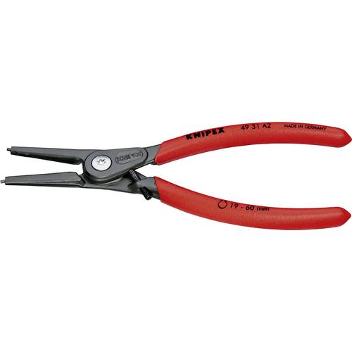 Knipex 49 31 A2 Seegeringzange Passend für (Seegeringzangen) Außenringe 19-60 mm Spitzenform (Details) gerade