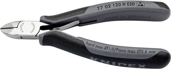 Knipex  77 02 120 H ESD ESD Seitenschneider mit Facette 120 mm