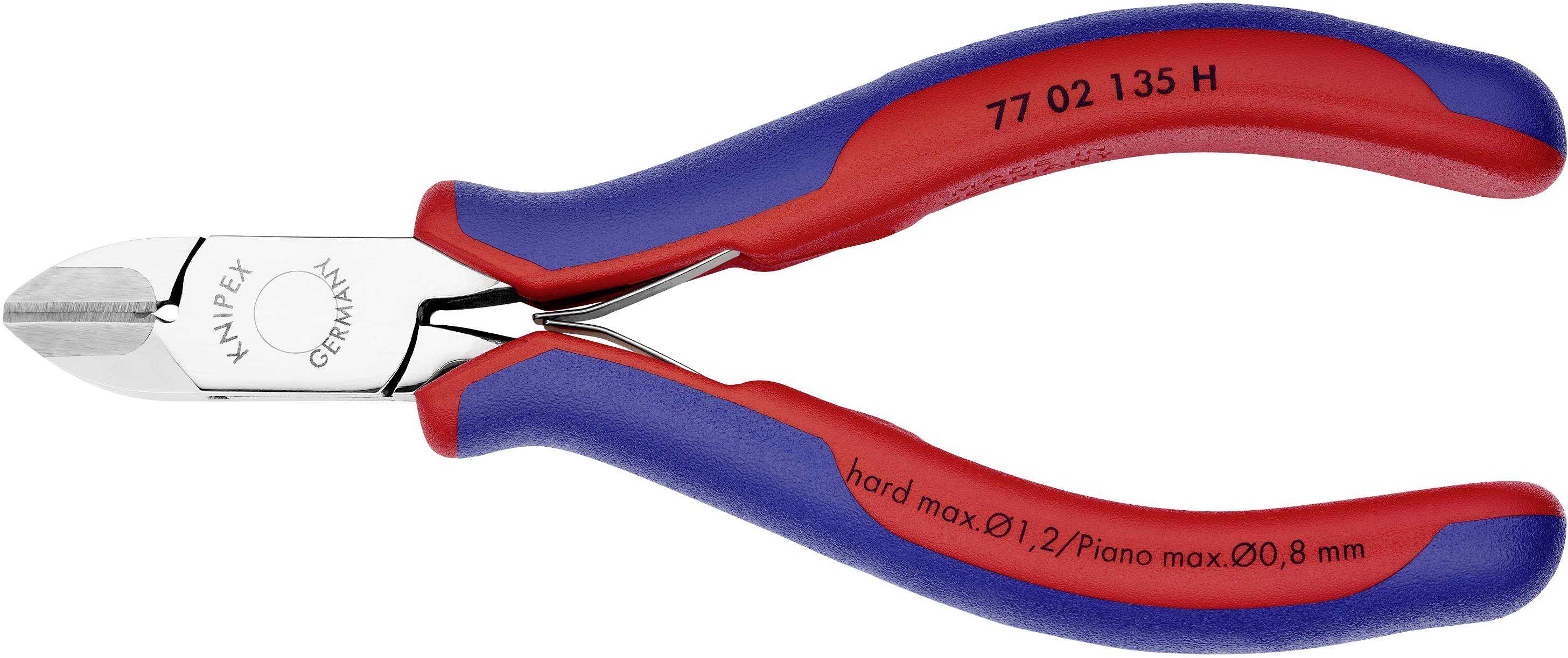 Knipex 77 02 135 H Elektrotechnik und Feinwerktechnik Seitenschneider mit Facette 135 mm-2