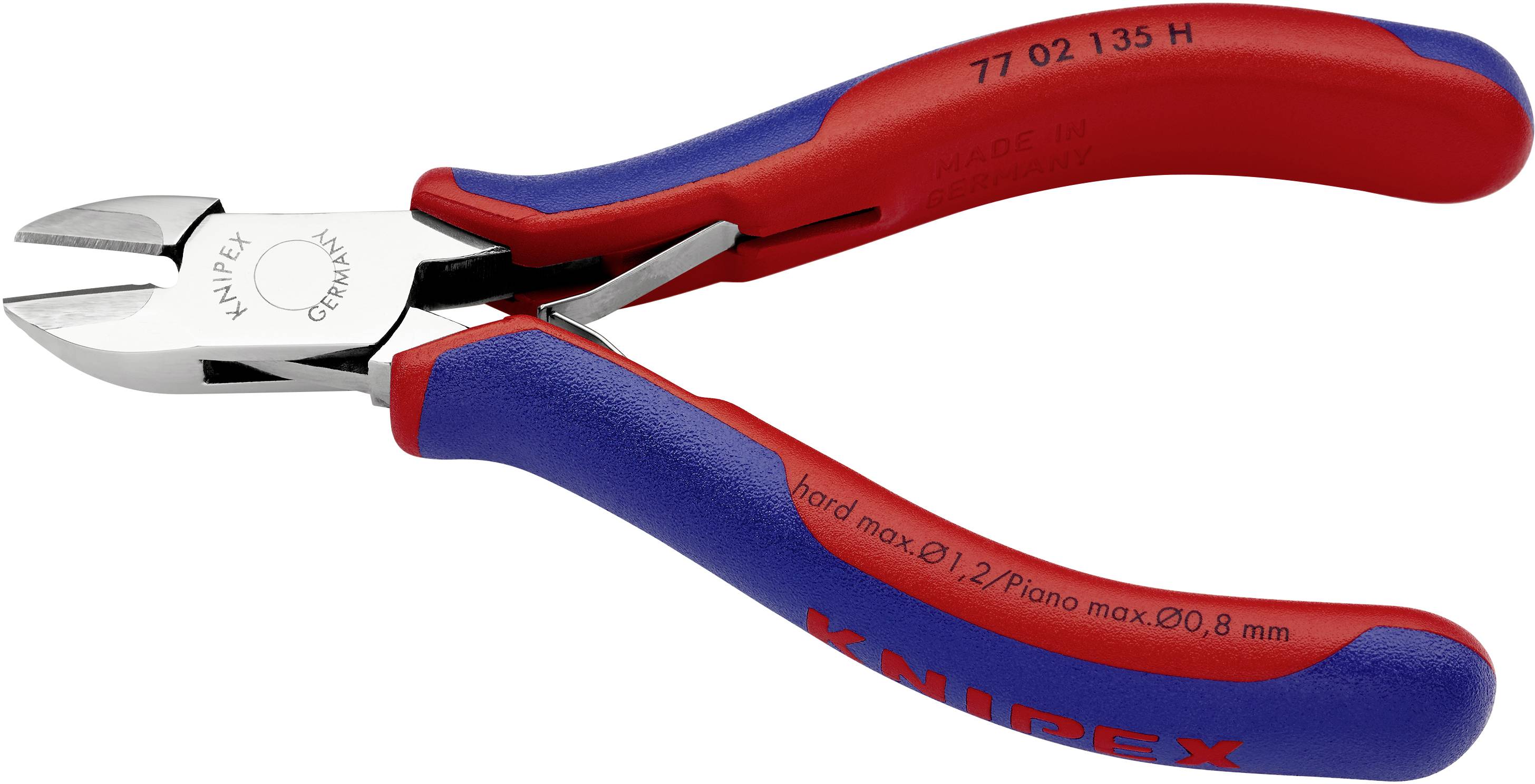 Knipex 77 02 135 H Elektrotechnik und Feinwerktechnik Seitenschneider mit Facette 135 mm-3