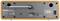 Rückseite eines Radios mit verschiedenen Anschlüssen und Schaltern, einschließlich USB-Ports, Antennenanschluss und Netzschalter.