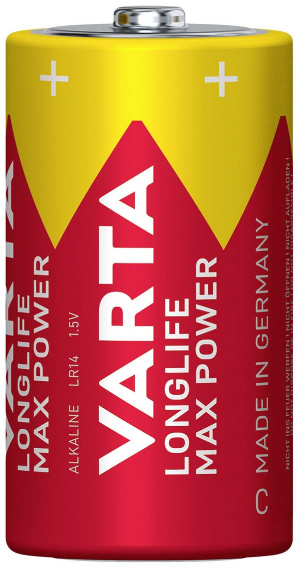 Varta LONGLIFE Max Power C Bli 2 Baby (C)-Batterie Alkali-Mangan 7800 mAh 1.5 V 2 St.