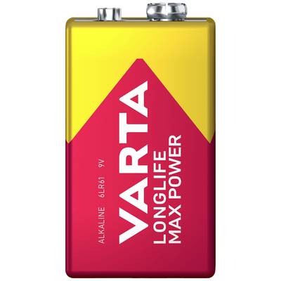 Varta LONGLIFE Max Power 9V Bli 1 9 V Block-Batterie Alkali-Mangan 640 mAh 9 V 1 St.