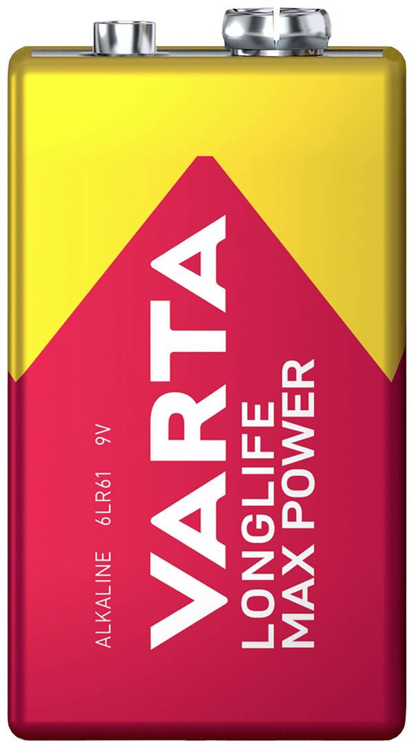 Varta LONGLIFE Max Power 9V Bli 1 9 V Block-Batterie Alkali-Mangan 640 mAh 9 V 1 St.