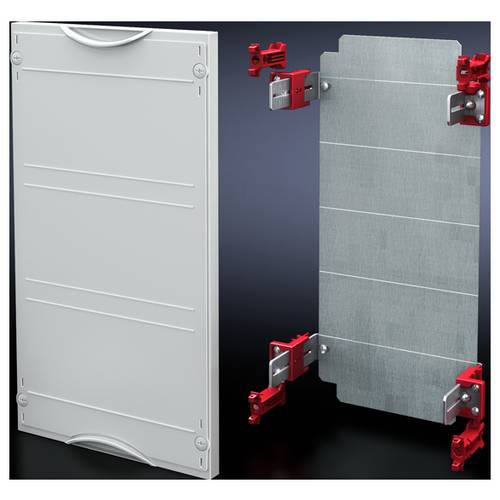 Rittal SV 9666.140 Montageplatte (L x B) 450 mm x 500 mm Stahlblech Lichtgrau (RAL 7035) 1 St.