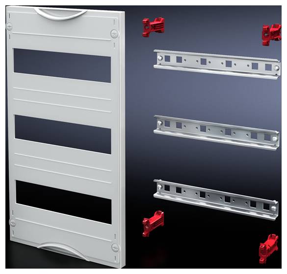 Rittal SV 9666.300 Reiheneinbaugeräte-Modul Stahlblech Lichtgrau (RAL 7035) (B x H) 500 mm x 450 mm 1 St.