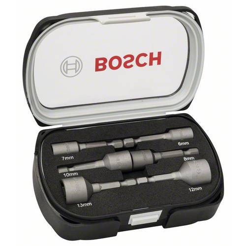 Bosch Accessories 2608551079 Steckschlüssel-Maschinenaufnahmen-Set 6 mm, 7 mm, 8 mm, 10 mm, 12 mm, 13 mm Antrieb 1/4 (6....