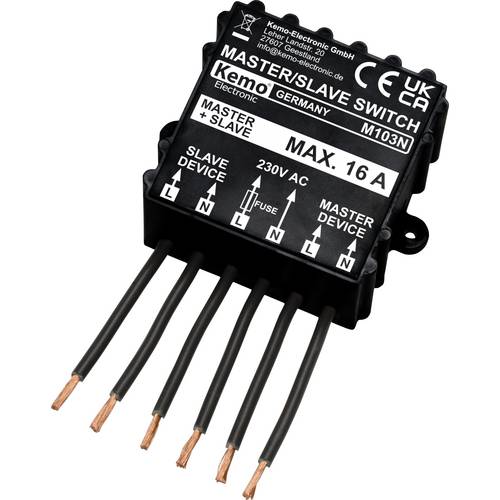 Kemo M103N Master Slave Schalter Baustein 230 V/AC