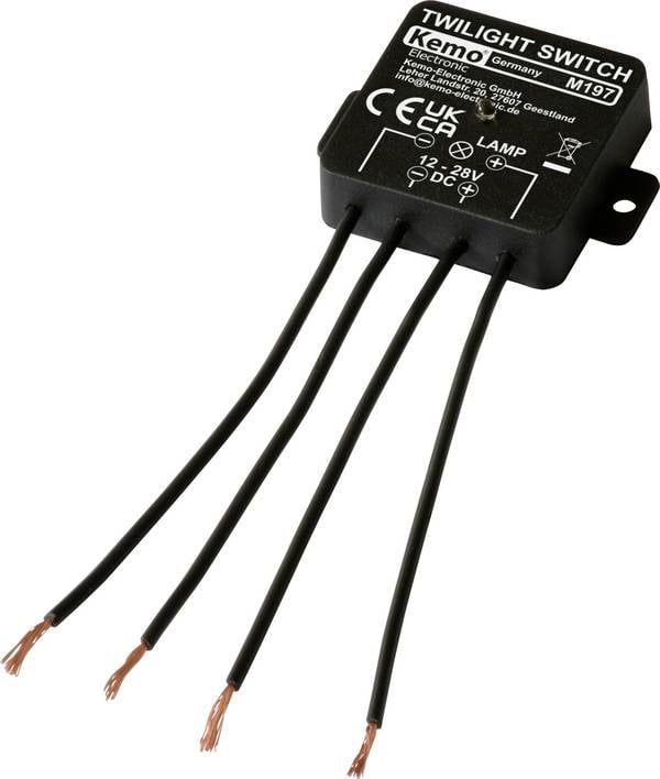 Kemo M197 Dämmerungsschalter Baustein 12 V/DC, 24 V/DC