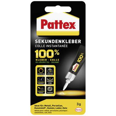 Pattex 100% Sekundenkleber P1SK3 3 g