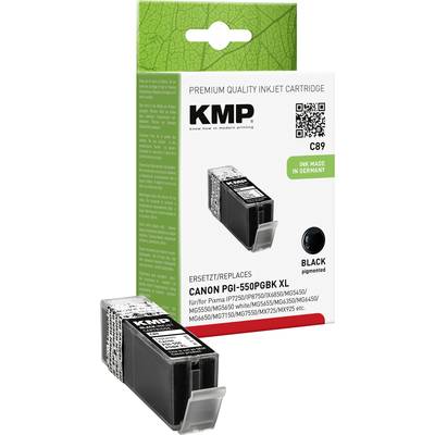 KMP Tinte ersetzt Canon PGI-550BK, PGI-550BK XL Kompatibel  Schwarz C89 1518,0001