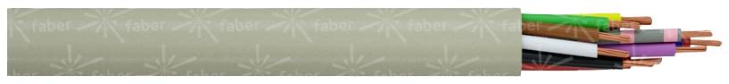 KLAUS FABER Steuerleitung LiYY 3 x 0.50 mm² Grau Faber Kabel 030242 Meterware