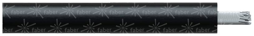 KLAUS FABER Schlauchleitung NSGAFOEU 1,8/3 KV 1 x 1.50 mm² Schwarz Faber Kabel 050194 Meterware