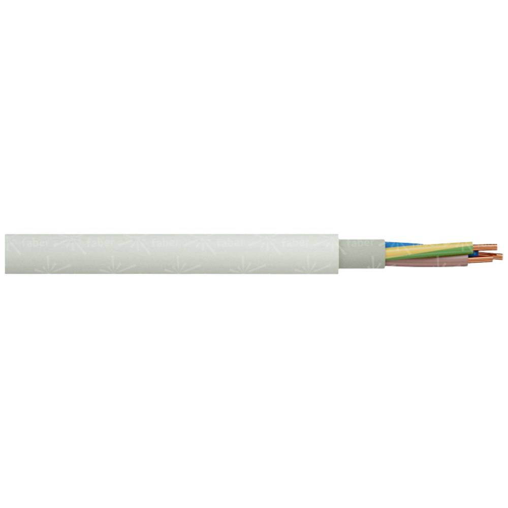 Mantel kabel NYM-J 3 G 1.5 mm² Grijs Faber Kabel 020007 Per meter