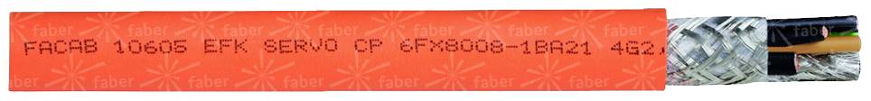 KLAUS FABER Servoleitung FACAB EFK SERVO-CP 4 G 2.50 mm² + 2 x 1.50 mm² Orange Faber Kabel 035296 Me