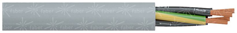KLAUS FABER Steuerleitung YSLY-JB 3 x 0.50 mm² Grau Faber Kabel 030865 Meterware
