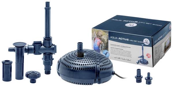 FIAP 2716 Aqua Active Mini Set 2000 Springbrunnenpumpe, Wasserspielpumpe 2000 l/h
